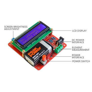 AA51-M8 Transistor Tester Multimeter Resistance Capacitance Triode Inductance Meter DIY Welding Assembly Kit Apsilon