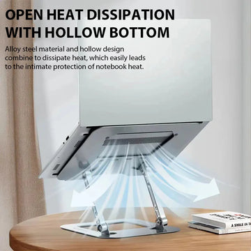 XMSJ Laptop Stand Adjustable Carbon Steel Notebook Tablet Stand Up to 17 Inch Macbook Laptop Portable Foldable Cooling Holder Apsilon