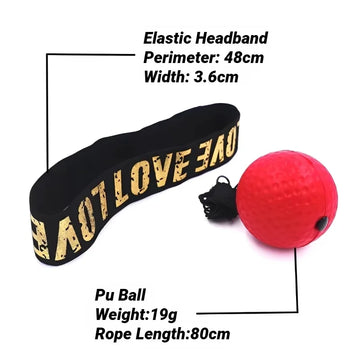 1Pcs MMA Boxing Speed Ball Head-Mounted Pu Punch Sanda Training Hand Eye Reaction Home Sandbag Fitness Equipment Gym Muay Thai Apsilon