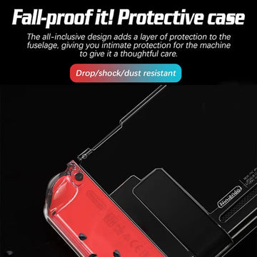Suitable For Nintendo Switch High Transparency Pc Protective Case Game Console Handle Full Package Ultra Thin Split Protective Apsilon