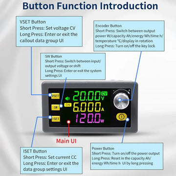 SK60 SK120 DC Buck Boost Converter CNC Adjustable Regulated Laboratory Power Supply Constant Voltage Current Solar Charge Module Apsilon