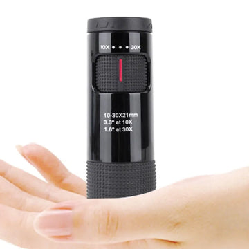 Powerful Monocular 10-30x21 Zoom Mini Telescope Portable Spotting Scope Camping Equipment Tourism Optical Sight Monocle Apsilon