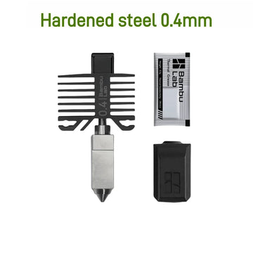 Bambu Original X1/P1 Series Hotend Kit Hardened Steel Nozzle 0.2/0.4/0.6/0.8mm For Bambu lab X1C X1 P1P P1S 3D Printer Parts Apsilon
