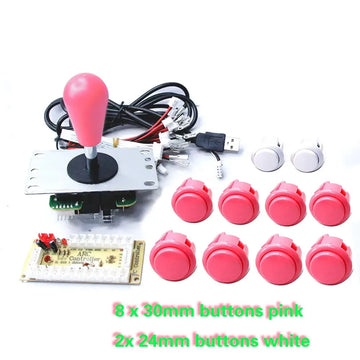 Copy SANWA Game Machine Arcade Console DIY Kit 8 Way Joystick Push Buttons For PC Raspberry Pi Zero Delay USB Board Controller Apsilon