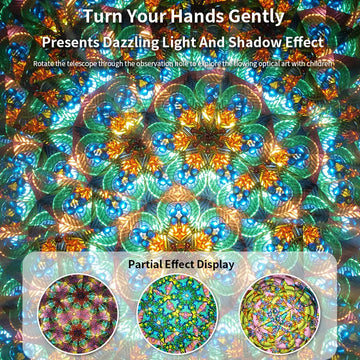 Kaleidoscope of children's ever-changing three mausoleum mirror interior, retractable rotation, kindergarten classic toys Apsilon