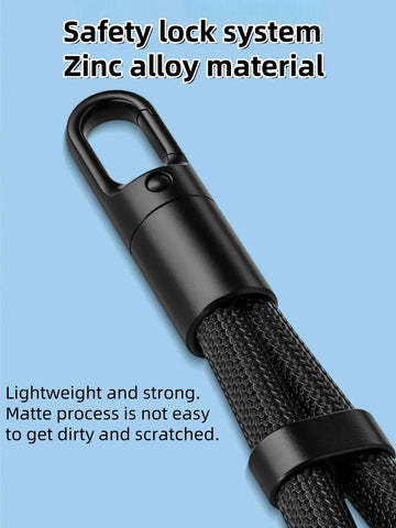 Universal Adjustable Mobile Phone Lanyard Short Wrist Strap with Self-locking Anti-drop Design Durable Polyester Phone Strap Apsilon