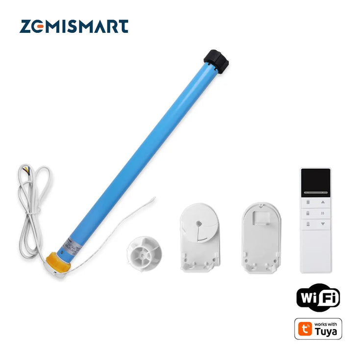Zemismart WiFi Electric Roller Blind Motor Automatic Engine for 37mm 38mm Tube Works with Tuya Alexa Google Home Voice Control Apsilon