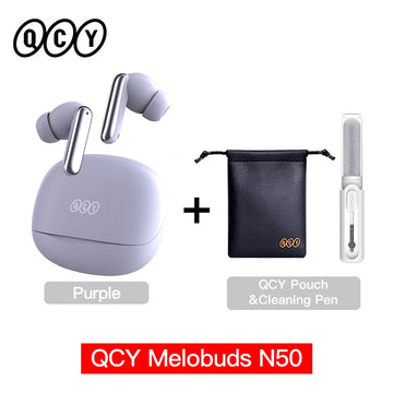 QCY Melobuds N50 ANC Bluetooth 5.4 Wireless Earphones Active Noise Cancellation 6 Mics Clear Call Earbuds Multipoint Connection Apsilon