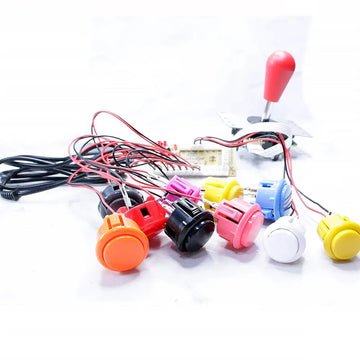 Copy SANWA Game Machine Arcade Console DIY Kit 8 Way Joystick Push Buttons For PC Raspberry Pi Zero Delay USB Board Controller Apsilon