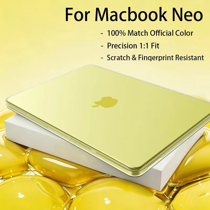 Laptop Case For MacBook Neo Case 13 inch 2026 100% Match Official Color Plastic Matte Hard Shell Case for A3404 Apsilon