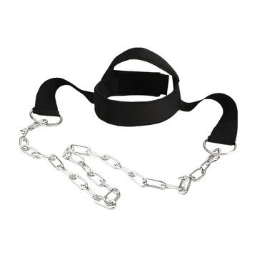 Head Neck Iron ChainTraining Harness Exercise Cervical Spine Strap Adjustable Power Gym Fitness Weight Bearing Cap Socket Device Apsilon