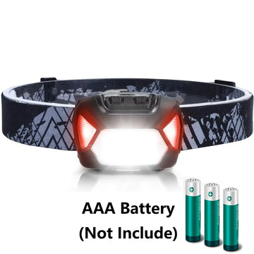 6 Modes Usb Rechargeable Headlamp IPX4 Waterproof Headlight Flashlights LED Head Lamp With Red Green Light For Outdoor Fishing Apsilon