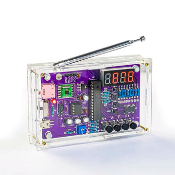 DIY FM Radio Electronic Kit 87-108MHz Adjustable Frequency Digital Display Soldering Project Practice Solder RDA5807S Apsilon