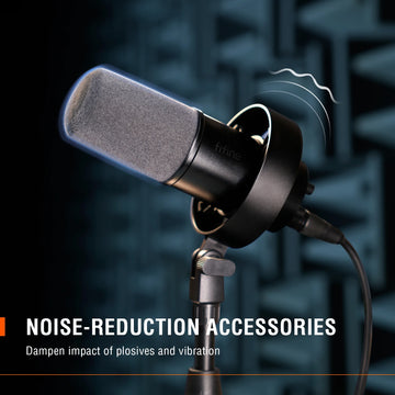 FIFINE USB/XLR Dynamic Microphone with Shock Mount,Touch-mute,Headphone Jack&Volume Control,for PC or Sound Card Recording -K688 Apsilon