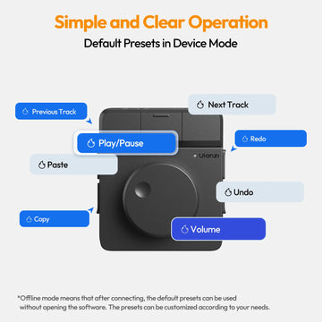 Ulanzi D100H Dial Creative Controller Video Editing Assistant for Youtube Tiktok PR PS Support Bluetooth Key Production Console Apsilon