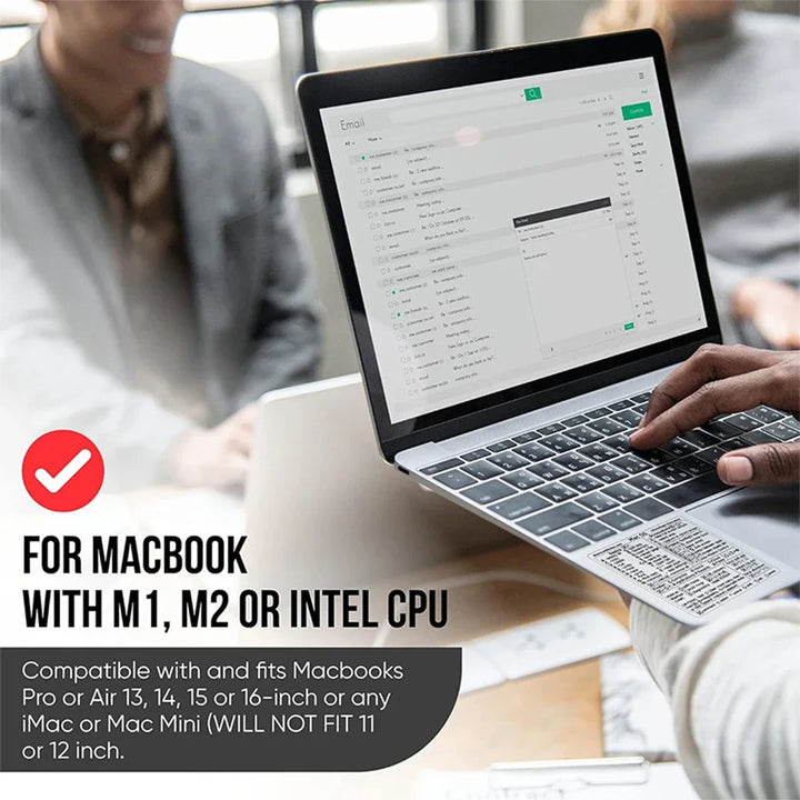 Shortcuts Sticker for Mac OS System 2025 New Shortcut Key Sticker for 13-16" MacBook Pro 13 /Air 13 Windows Word Excel Decal Apsilon