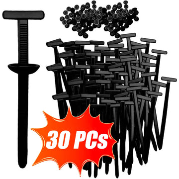 Universal Car Nylon Cable Tie Buckles Heavy Duty Self-Locking Zip Ties Holder with Pin Button Fasteners Car UV Resistant Ties Apsilon