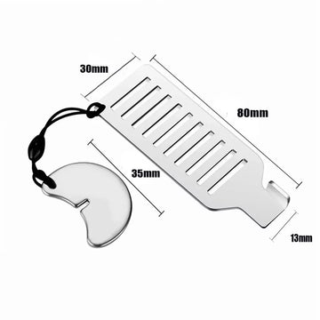 Safety Anti-theft Door Blocker Portable 8cm Stainless Steel Safe Security Tool For Home Privacy Hotel Travel Door Lock Stopper Apsilon