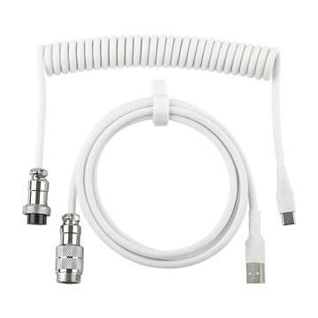 EPOMAKER Mix V2 1.8m Coiled Keyboard Cable Double-Sleeved Cable for Mechanical Gaming Keyboard Apsilon