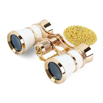 Opera Glasses Binoculars Metal Body With Chain/handle Theater Telescope Women Girls Optical Design Gift Retro Binoculars Apsilon