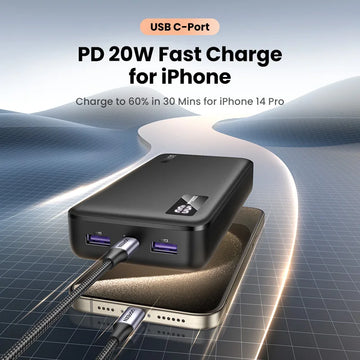 UGREEN 20000mAh PD 20W Power Bank Fast Charge Portable PowerBank for iPhone 17 16 15 Pro Max Xiaomi Phone External Battery 30W Apsilon