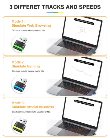 Undetectable Mouse Mover Keeps Computer Awake Simulate Mouse USB Mouse Jiggler Seenda Computer Accessories Apsilon