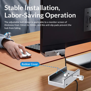 ORICO MH4PU 5GBPS Data Transmission Hub Aluminum 4 Ports USB 3.0 Clip HUB with Power Supply High Speed for MAC OS PC Apsilon