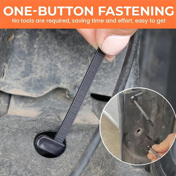 Universal Nylon Cable Tie Buckle Auto Fastener Screw Replacement Clip Car Fender Trunk Engine Guard Panel Wire Management Secure Apsilon