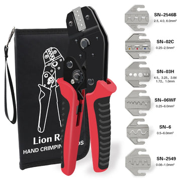 Crimping Tool Set Pressed Pliers Electrician Tools Electrical Terminals Clamp Electronics Pressing Connector Hand Jaws 58B 2549 Apsilon