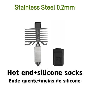 Bambu Original X1/P1 Series Hotend Kit Hardened Steel Nozzle 0.2/0.4/0.6/0.8mm For Bambu lab X1C X1 P1P P1S 3D Printer Parts Apsilon