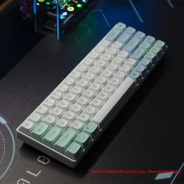 135 keys Ice Crystal Mint Keycaps Profile XDA PBT Dye-Sub Key Cap for Cherry MX Switch DIY Layout Ducky Mechanical Keyboard Cap Apsilon