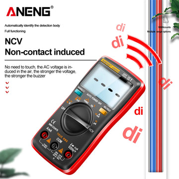 Digital Multimeter Transistor ANENG AN8009 Testers Capacitor True-RMS Tester Automotive Electrical Capacitance Meter Temp Diode Apsilon
