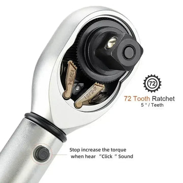 5-60N.m Torque Wrench 3/8 Inch Square Drive Torques Key ±3% High Precision Torque Wrench Professional Bicycle Automotive Tool Apsilon