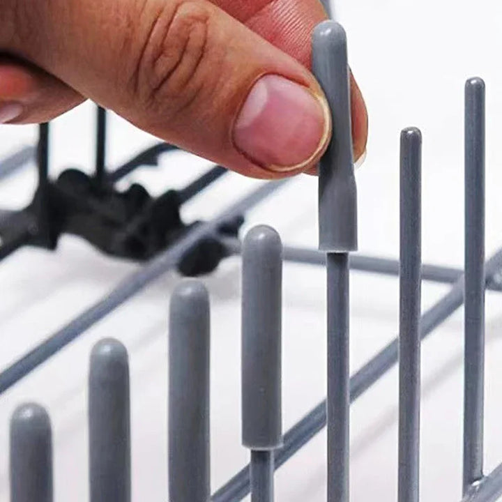20/50pcs Dishwasher Rack Caps Tip Tine Cover Cap Flexible Round End Caps Protective Sleeves For Sharp Article Prevent Collision Apsilon
