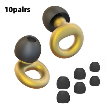Silicone Earplugs for Swimming Sleep Noise Cancel Noise Reduction-Soundproof Reduce Disturbances -Quality loop Earplugs Apsilon