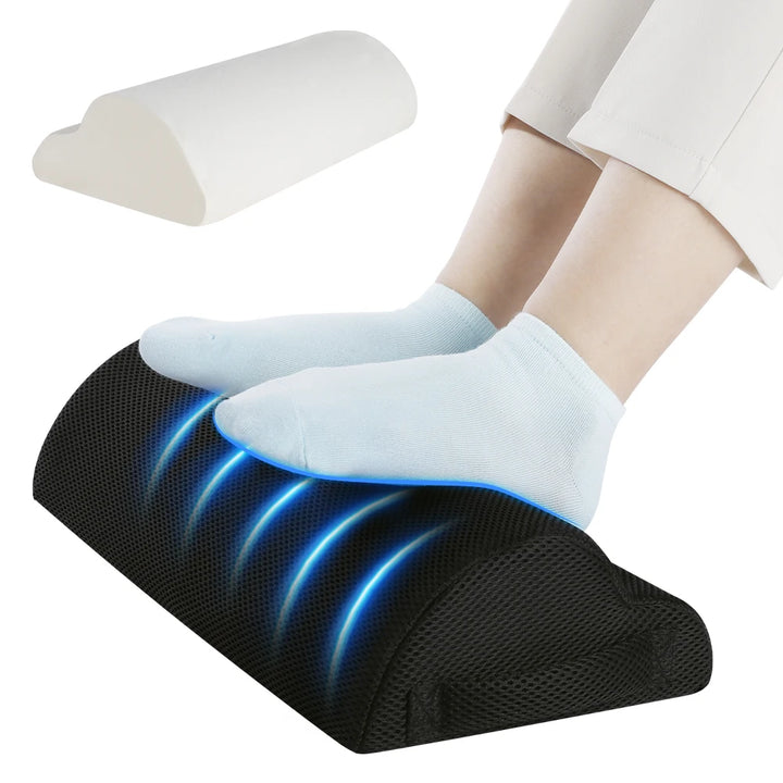 Memory Foam Office Foot Stool & Under Desk Footrest Leg Elevation Pillow for Gaming & Home Office Apsilon