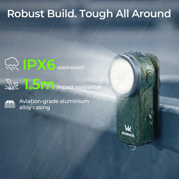 Wurkkos HD03 680LM Mini Clip Light USB C Rechargeable Pocket Flashlight Spotlight/Floodlight Portable EDC RGB Torch with Magnet Apsilon