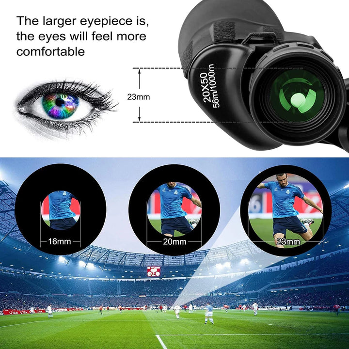 20x50 Military Binoculars for Adults with Smartphone Adapter With BAK4 Prism FMC Lens Telescope Tactical Binoculars for Hiking Apsilon