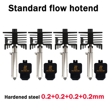 New High Quality H2D H2S H2C Hotend Kit with 0.2/0.4/0.6/0.8mm Hardened Steel Nozzle Replace Hotend Kit For Bambu H2D A1 A1mini Apsilon
