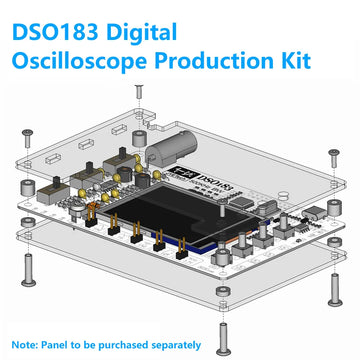 DSO183 DC 5V DIY Digital Oscilloscope Kit 0-500kHz Oscilloscope Electronic Soldering Kit Type-C Interface Suitable for Teaching Apsilon