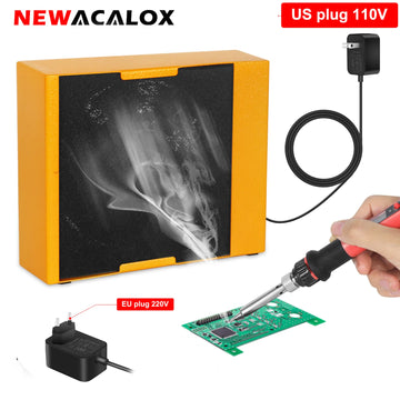 NEWACALOX 30W Solder Fume Extractor Smoke Absorber Remover Smoke Prevention Absorber DIY Working Fan for Soldering Station Apsilon