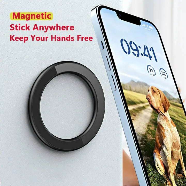 Strong Magnet Phone Stand - Magsafe Compatible for iPhone 14-12, iPad, Universal Tablet (Car/Wall Use) Apsilon