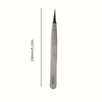 1PCS of ESD anti-static precision tweezers - anti-static tips, heavy-duty metal construction suitable for electronics Apsilon