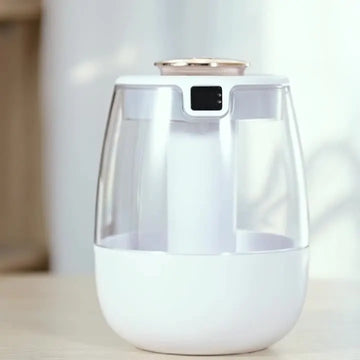 Air Humidifier Aroma Humidifier Double Spray Port Essential Oil Diffuser USB Water Humidifier with Light for Home Office Apsilon