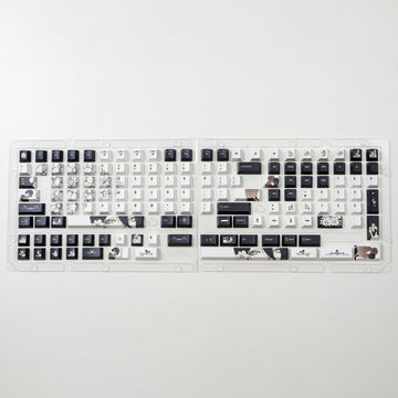 REZE Anime Theme Keycaps Set Customized PBT Sublimation Cherry Profile Keyboard Keycaps for Mechanical Keyboard Accessories Girl Apsilon