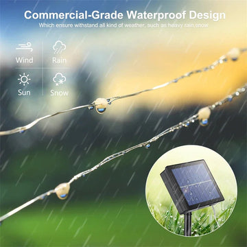 7M/12M/22M/32M LED Solar String Fairy Lights Outdoor Path Garlands Lamp Patio Waterproof Christmas Wedding Garden Street Lights Apsilon