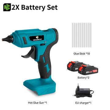 NEWBENY Electric Hot Melt Glue Gun Cordless Efficient Household DIY Repair Glue Gun with 11mm Glue Stic For Makita Battery Pin Apsilon