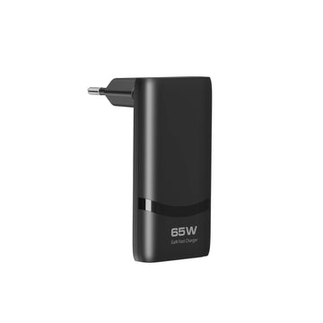 65W GaN 2-port Flat USB-C Wall Charger With USB C Fast Charging Ultra-thin Foldable Plug Suitable For iPhone Xiaomi Samsung Apsilon