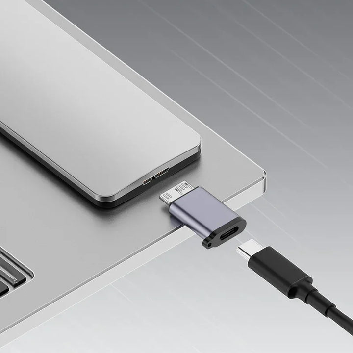Micro B USB C 3.0 Male to Type C Female Adapter Type-C USB3.0 Micro B Connector for External Hard Drive Disk HDD Cable Adapter Apsilon