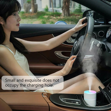 HOMEFISH Colorful Portable Mini Air Humidifier USB Rechargeable Wireless Home Car Aroma Diffuser Essential Oil Atomizer Apsilon